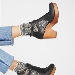 Free People Black Cedar Clog